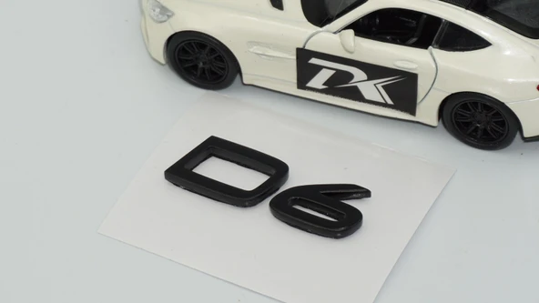 DK Tuning D6 Küçük Boy Siyah Bagaj Yazı Logo Volvo ile Uyumlu - Resim 4