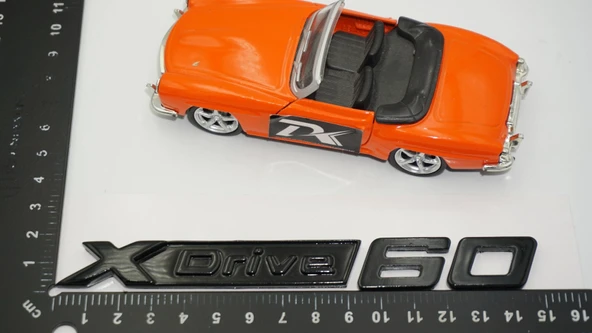 DK Tuning XDrive 60 Bagaj Siyah Yeni Nesil Yazı Logo Bmw İle Uyumlu - Resim 2
