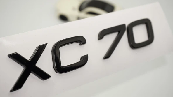 DK Tuning XC70 Siyah ABS Bagaj Yazı Logo Volvo İle Uyumlu ürün görseli 1
