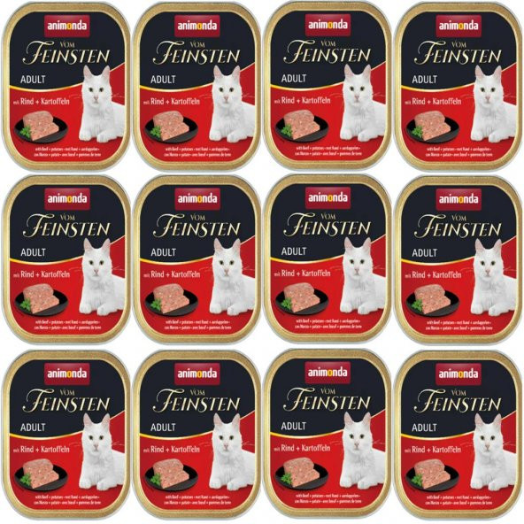 Animonda Sığır Etli Ve Patatesli Kedi Konservesi 100 Gr*12 Adet