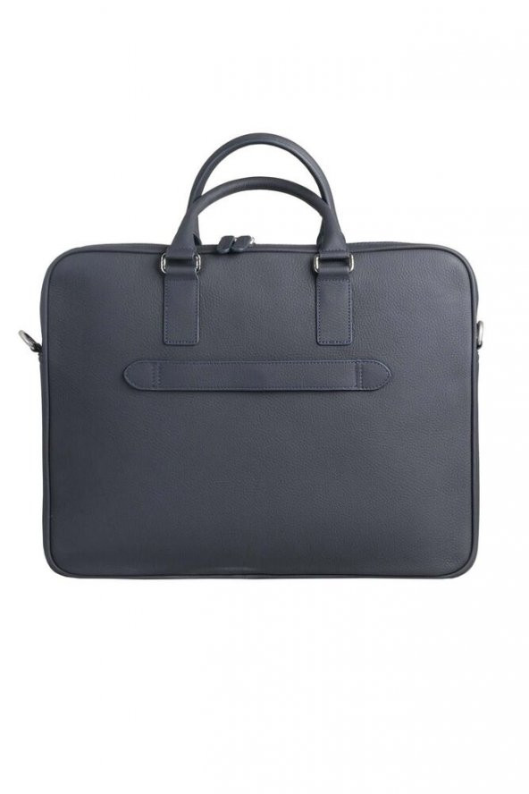 Guard Lacivert Laptop Girişli Büyük Boy Deri Evrak Çantası Erkek / Kadın P1937 - 2