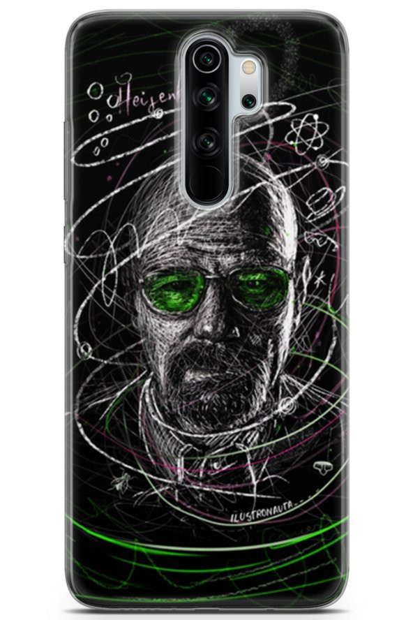 Xiaomi Redmi Note 8 Pro Uyumlu Kılıf Words 09 Breaking Bad UV Kılıf Turuncu - 1