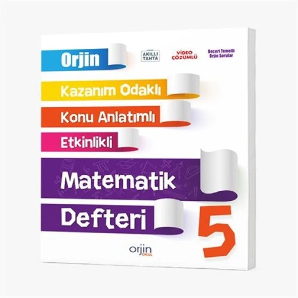 Orjin 5. Sınıf Matematik Defter Kurmay Yayınları