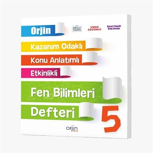 Kurmay Yayınları Orjin 5. Sınıf Fen Bilimleri Defter