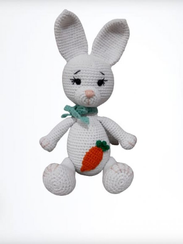 Tavşan Bibi Uyku Arkadaşı Amigurumi Organik Oyuncak - 1