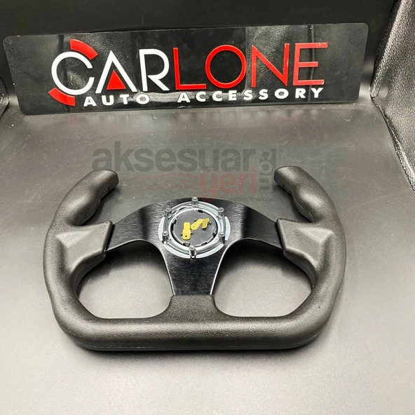 Momo Spor Direksiyon F1 Tesla Model Siyah Renk Momo Tip - Yarış Spor Direksiyonu - 5