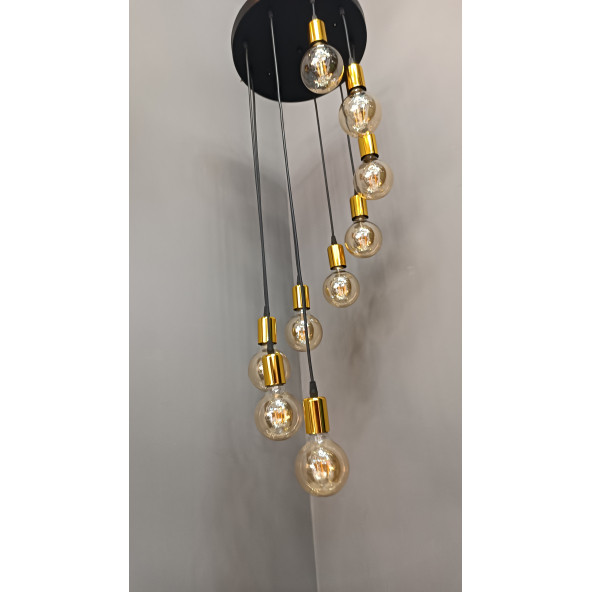 9'LU GOLD DUYLU SARKIT AVİZE - 2