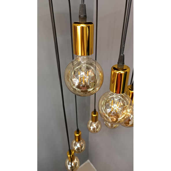 9'LU GOLD DUYLU SARKIT AVİZE - 3