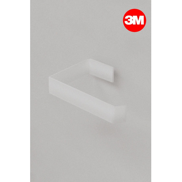 Risingmaber Metal Beyaz Yapışkanlı Tuvalet Kağıtlık - 7