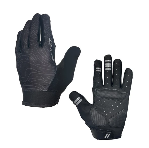 Hsgl Bisiklet Sporcu RUANT Siyah Uzun Parmak  Ergonomik Eldiven ELD - 3