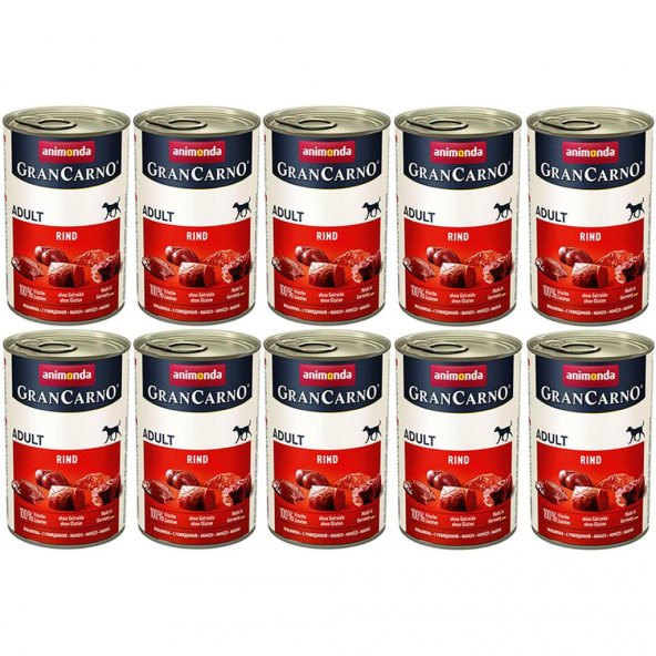 Animonda Gran Carno Sığır Etli Köpek Yaş Mama 400 Gr*10 Adet