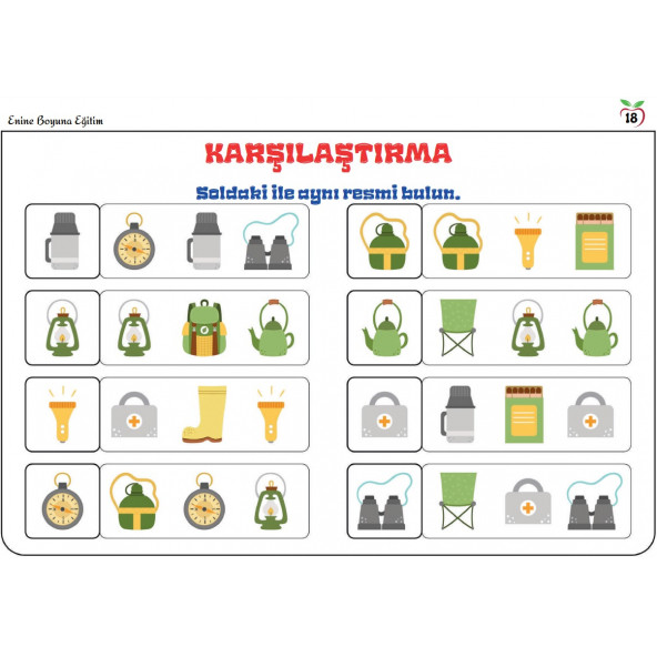 Okul Öncesi Matematiğin Temeli YAZ-SİL Kitabı - 6