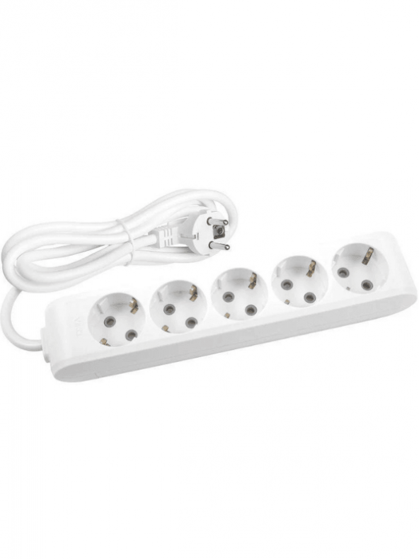 Viko Multi Let (5Li) Beşli Priz Topraklı Çocuk Korumalı Kablolu 3 (Üç) Metre ürün görseli 1