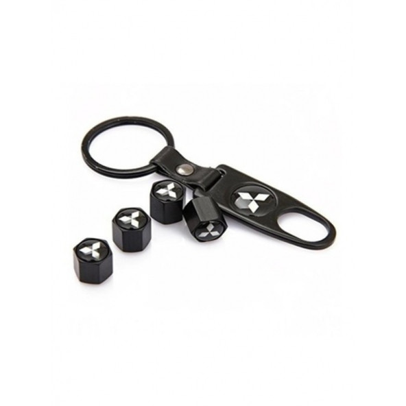 MITSUBISHI LOGOLU METAL ANAHTARLIK VE LOGOLU SİBOP KAPAKLARI - Resim 2