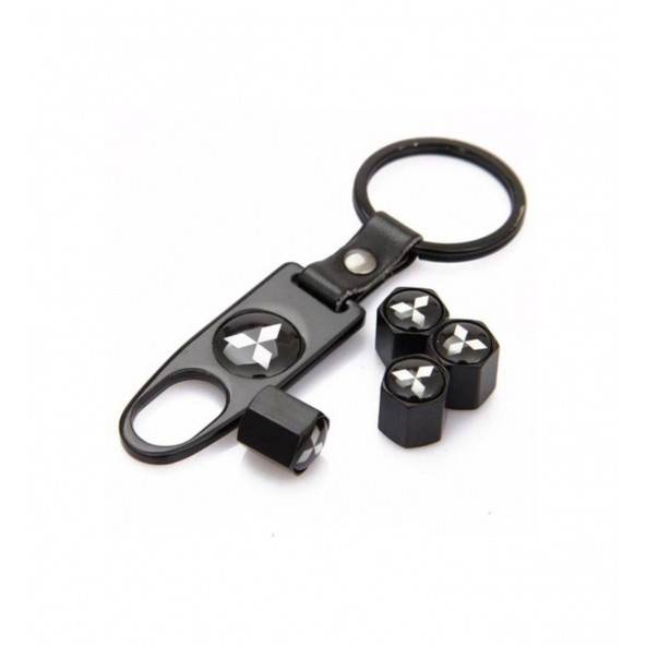 MITSUBISHI LOGOLU METAL ANAHTARLIK VE LOGOLU SİBOP KAPAKLARI - Resim 3