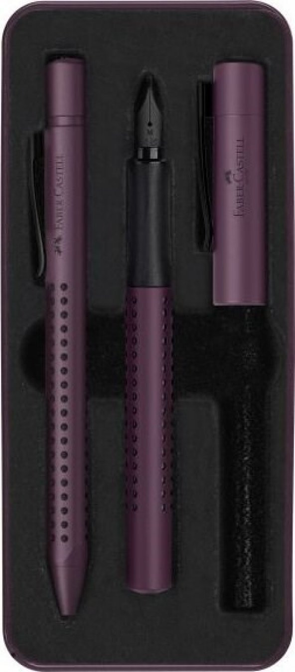 Faber Castell Glam Dolma-Tükenmez Kalem Seti Böğürtlen - 1