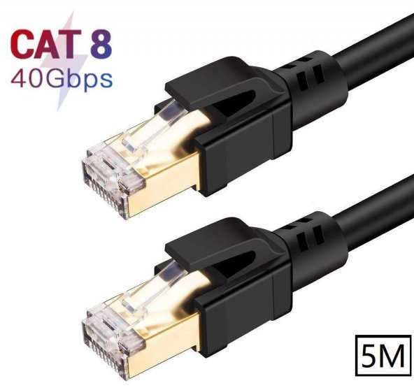 PrimeX PX-5216 5 Metre Cat8 Kablo, 40Gbps S/ftp 2000MHz Yüksek Hızlı İnternet Kablosu - 2