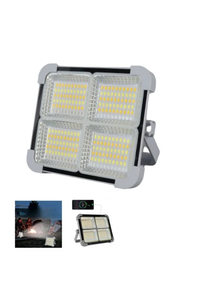Ucuz Geldi Seyyar Solar Led Projektör Cata 200w Güneş Enerjili Portatif Led Işık Taşınabilir Sokak Aydınlatması - 6