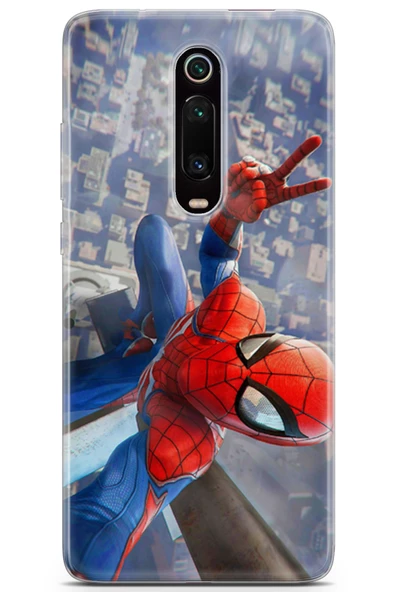 Xiaomi Mi 9T Uyumlu Kılıf Opus 21 Spiderman Tablo Darbe Önleyici Kapak Sunset