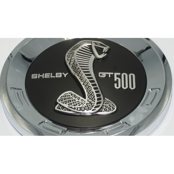 DK Mustang Shelby GT 500 Bagaj Yuvarlak Panel 3M 3D Krom ABS Logo Amblem - 3