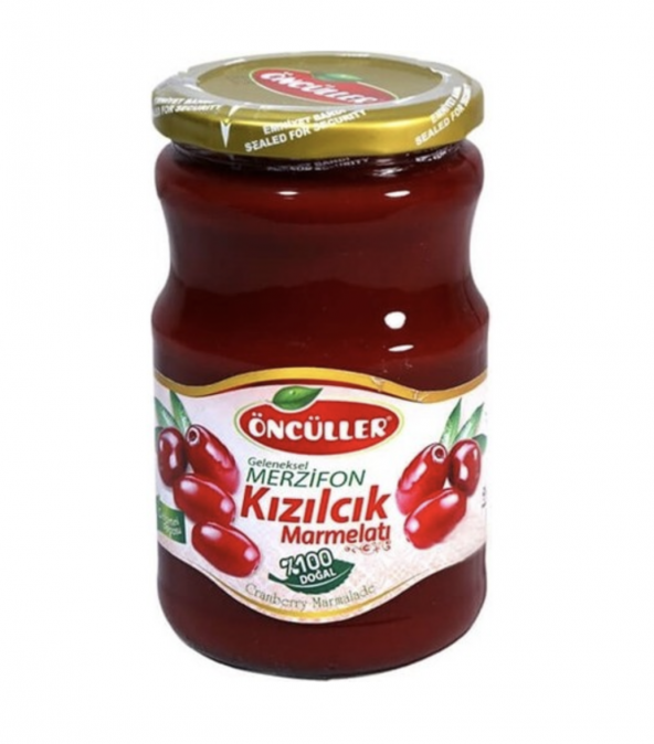 Oncüller Kızılcık Marmelatı 630 Gr