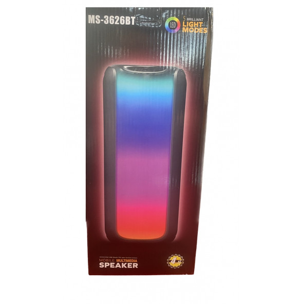 MS 3626 Led Işıklı Bluetooth Hoparlör - 5