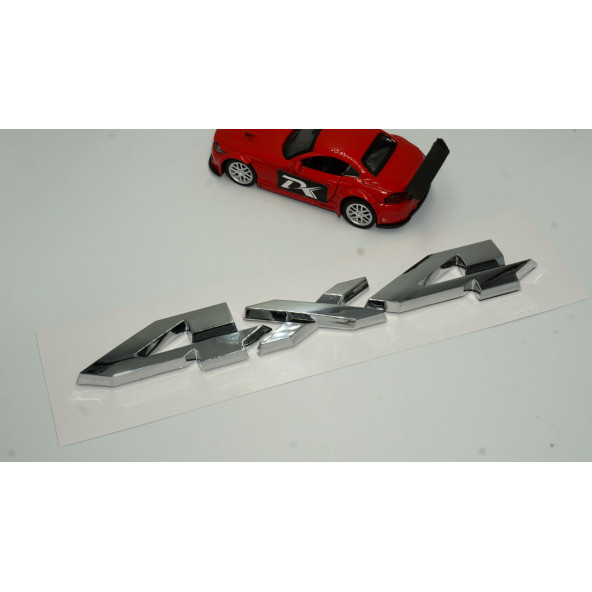 DK Arazi Off Road 4X4 Logo Büyük Boy Krom ABS Bagaj 3M 3D Logo Arma - 2