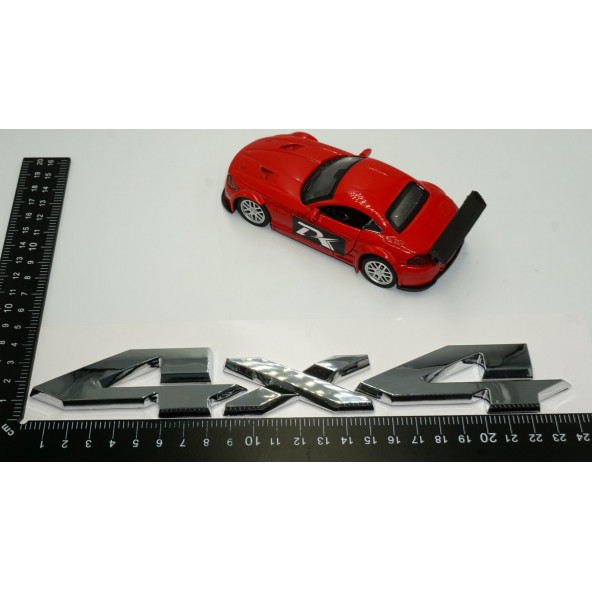 DK Arazi Off Road 4X4 Logo Büyük Boy Krom ABS Bagaj 3M 3D Logo Arma - 5
