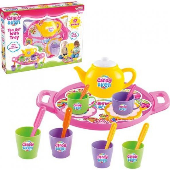 DEDE CANDY & KEN TEPSİLİ ÇAY SET 01593