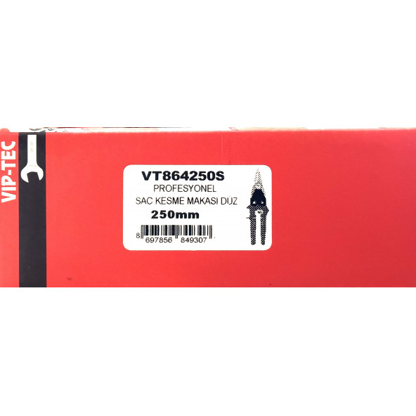 Vip-Tec VT864250S Profesyonel Sac Teneke Kesme Makası Düz 250 MM - 6