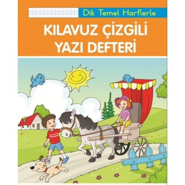 Kılavuz Çizgili Yazı Defteri Dik Temel Harflerle