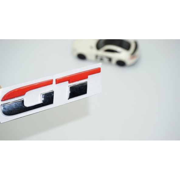 DK Tuning GT Bagaj Krom Kırmızı ABS 3M 3D Bagaj Yazı Logo ürün görseli 1