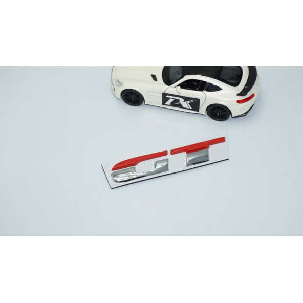 DK Tuning GT Bagaj Krom Kırmızı ABS 3M 3D Bagaj Yazı Logo - Resim 2