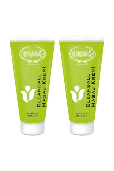 Ersağ Cleanball Masaj Kremi 2adet 200 Ml