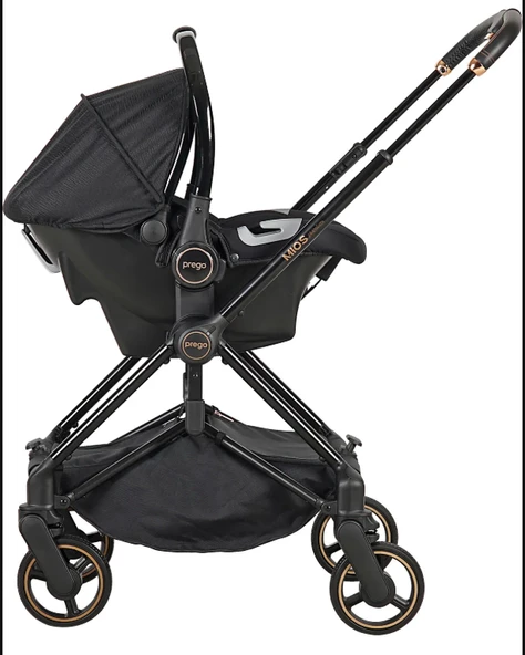 Prego Mios Premium Koldan Çift Yönlü Travel Sistem Bebek Arabası Siyah - 4