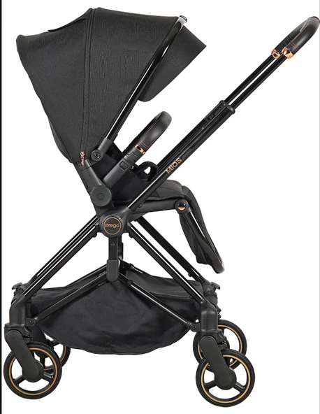Prego Mios Premium Koldan Çift Yönlü Travel Sistem Bebek Arabası Siyah - 6