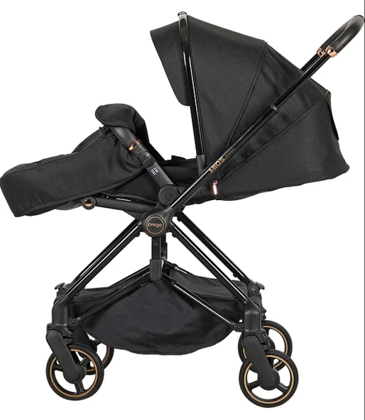 Prego Mios Premium Koldan Çift Yönlü Travel Sistem Bebek Arabası Siyah - 7