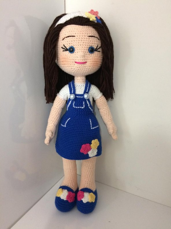 Maviş Güzeli Bebek Amigurumi Organik Oyuncak