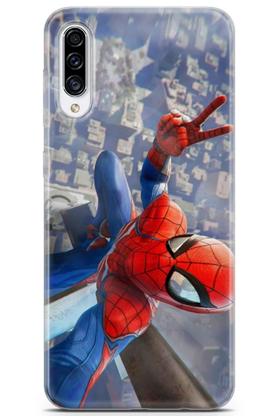 Samsung Galaxy A70s Uyumlu Kılıf Opus 21 Spiderman Tablo Darbe Önleyici Kapak Sunset