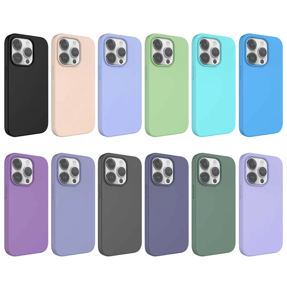 iPhone 14 Pro Max Kılıf Sıvı Teknolojili Silinebilir Sert Kivi Kapak - 2