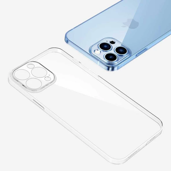 iPhone 14 Pro Max Kılıf Şeffaf Sert PC Vayt Kapak - Resim 12