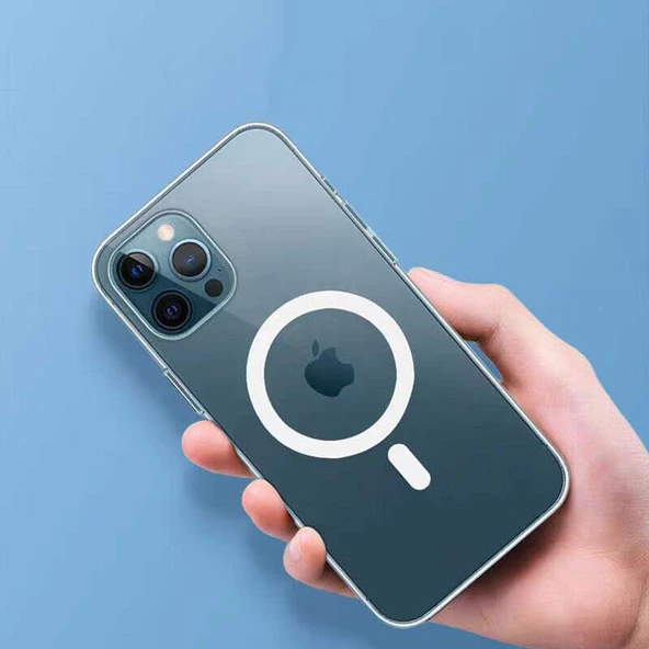 iPhone 14 Pro Max Kılıf Tacsafe Wireless Kapak - Resim 7