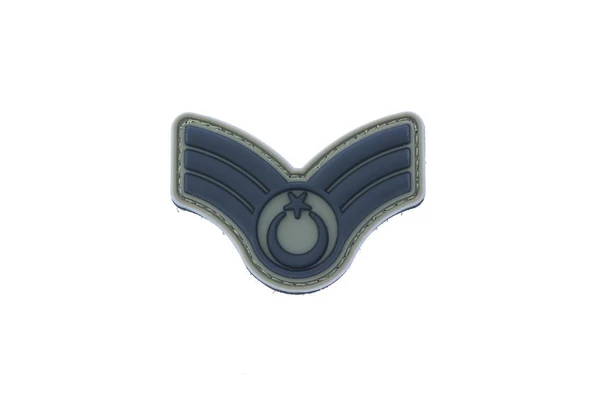 Single Sword Plastik Patch (Peç) Astsubay Rütbe - Resim 8