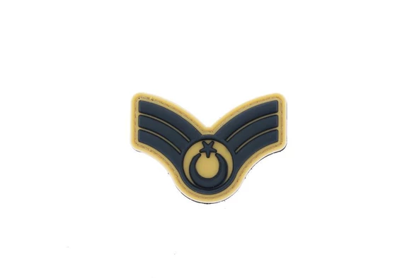 Single Sword Plastik Patch (Peç) Astsubay Rütbe - Resim 2