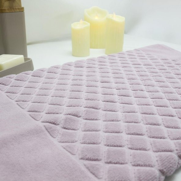 T.Concept Pamuklu Banyo Paspas Havlu 60*90 Pembe - 3