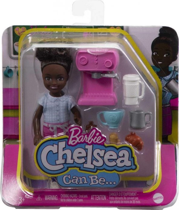 Barbie Chelsea Meslekleri Öğreniyor Bebek Serisi Barmen GTN86 HKD95, Barmen Barbie Bebek - 6