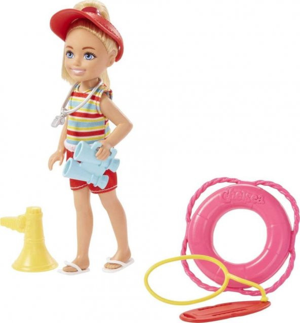 Barbie Chelsea Meslekleri Öğreniyor Bebek Serisi Cankurtaran GTN86 HKD94, Cankurtaran Barbie Bebek