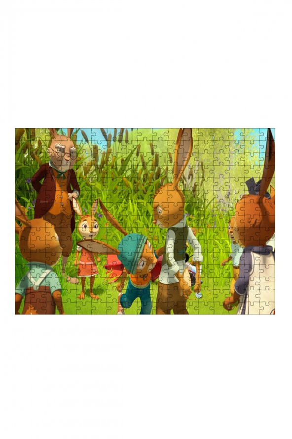 Bedeko Ahşap Mdf Puzzle Yapboz Tavşan Okulu 255 Parça 35 cm X 50 cm