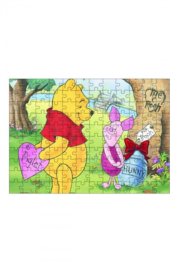 Bedeko Ahşap Mdf Puzzle 120 Parça 25 cm x 35 cm Yapboz Winnie