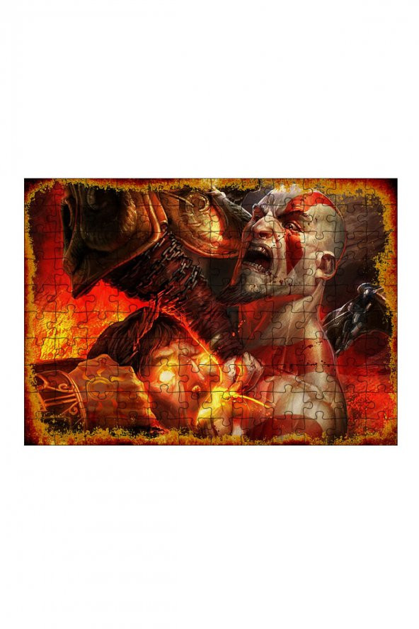 Bedeko Ahşap Mdf Puzzle 120 Parça 25 cm x 35 cm Yapboz God of war